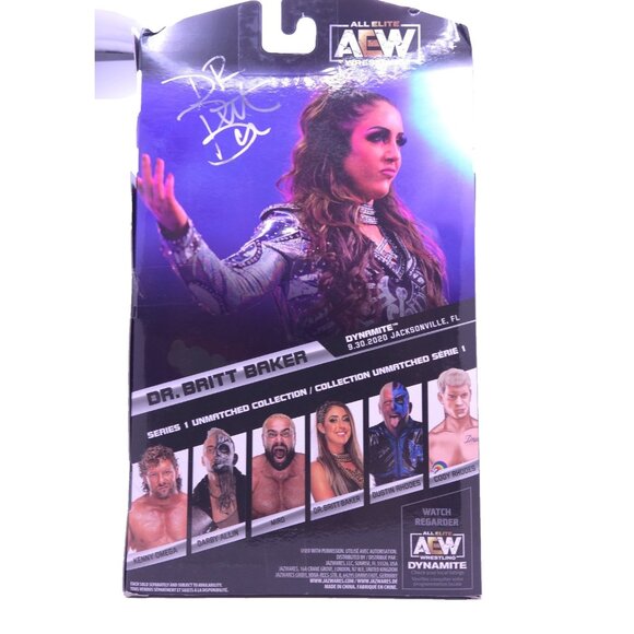 AEW Unrivaled Collection Series Dr Britt Baker #04 Wrestling Action Figure New - Picture 5 of 8